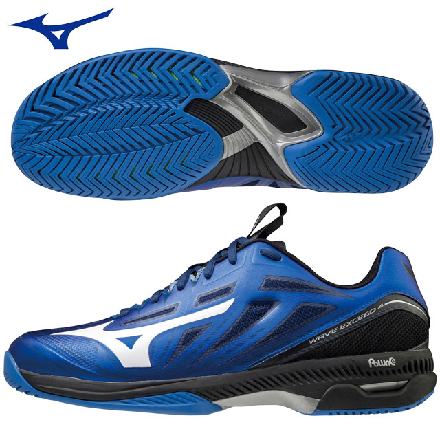 人気特価激安 ミズノ テニス シューズ メンズ レディース ウエーブエクシード 4 Wide Ac Mizuno 61ga16 オールコート用 3e相当 ワイドモデル スポーツシューズw 好評 Www Faunikaventure Com