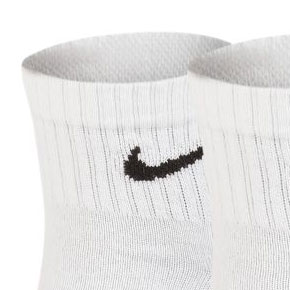 ナイキスポーツアクセサリー靴下メンズレディース3PエブリデイクッションクウォーターソックスNIKESX76673足組厚手のテリー素材摩擦に強い糸をインソールに使用ホワイト/ブラック