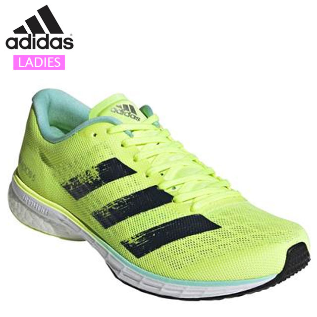 楽天市場 アディダス ランニングシューズ レディース アディゼロ ジャパン 5 Adidas H Hイエロー Cネイビー 軽量 セラーメッシュアッパー 軽やかな履き心地 スポーツシューズ ｉｍｏｔｏ ｓｐｏｒｔｓ