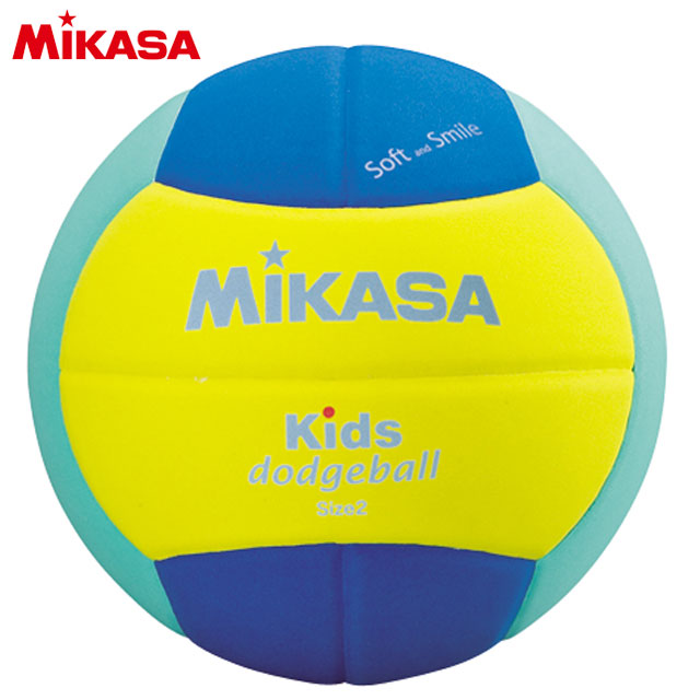 ミカサ MIKASA スマイルドッジボール 2号球 160g SD20YLG EVA素材 小学中学年用 子供 キッズ ジュニア スマイルボール