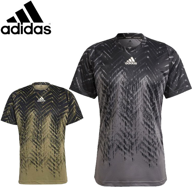 アディダス Adidas Tシャツ Bp339 テニス プライムブルー フリーリフト プリント半袖tシャツ メンズ トップス ウェア アパレル 吸湿性 スリムフィット クルーネック テニス Cdm Co Mz