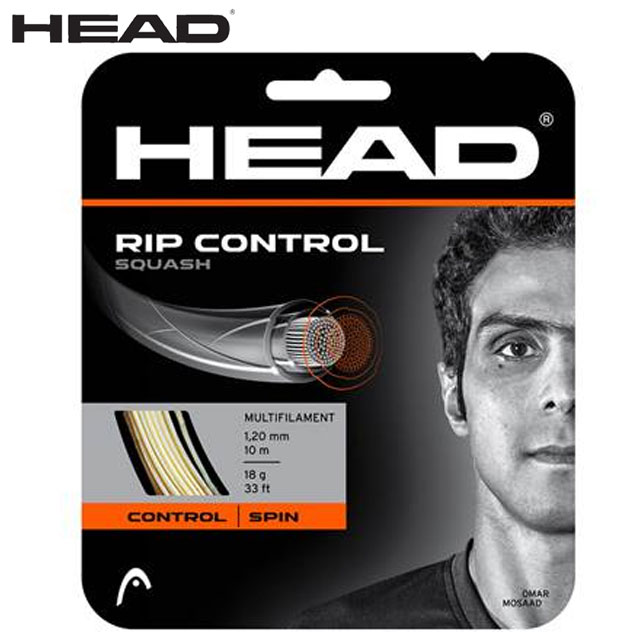 見事な ヘッド HEAD 注文ロット数6 ガット RIP CONTROL SQUASH