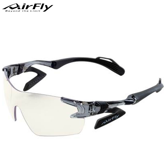 エアフライ スポーツアクセサリー メンズ レディース スポーツサングラス AF301C3ES5 AirFly ブラック ブルーライト50％カットレンズ