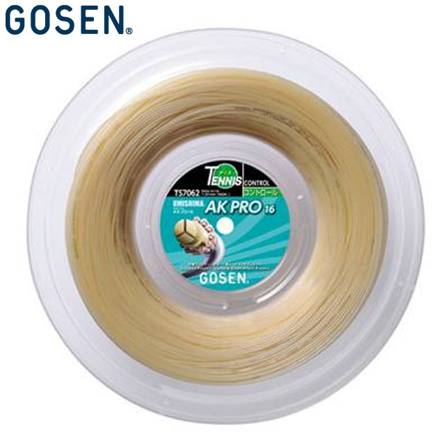 ゴーセン GOSEN 硬式ガット スーパーテックAKプロ16 ロール ナチュラル 用品 用具 器具 アイテム グッズ アクセサリー テニス ラケットスポーツ TS7062NA|IMOTO SPORTS