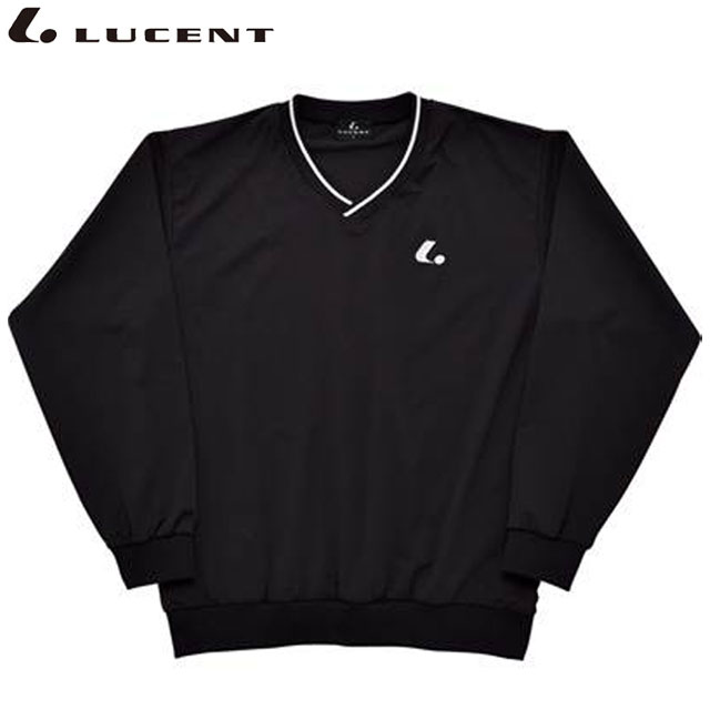 ネコポス ルーセント LUCENT クルーネック Uni ウィンドプラストレーナー ブラック トレーナー ロングスリーブ 長袖 トップス ウエア アパレル 服 防風 メンズ レディース ユニセックス テニス XLT1419