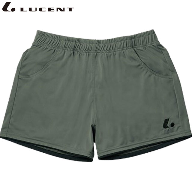 ネコポス ルーセント LUCENT ハーフパンツ Ladies ショートパンツ グレー ショーツ 半ズボン ボトムス ウエア アパレル 服 吸汗速乾 レディース テニス XLS3083