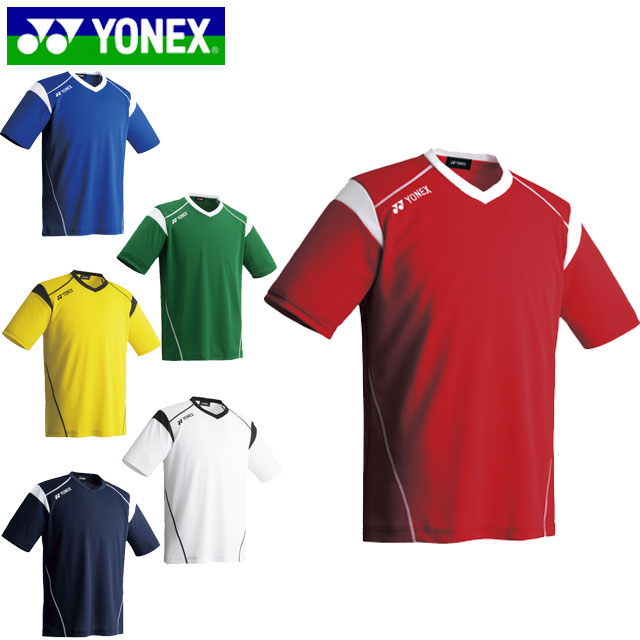 YONEX バドミントン 2023年日本代表 ゲームウェア メンズ Osize YONEX ヨネックス テニスウェア メンズ ゲームシャツ フィット