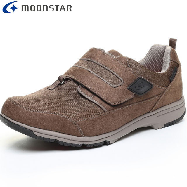 ムーンスター MOONSTAR 防水防滑スニーカー メンズ SPLT M194 カーキ 4E 4cm4時間防水 シューズ 靴 用品 用具 12322301