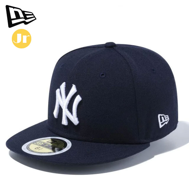 ニューエラ カジュアル キャップ ジュニア Kid's 59FIFTY MLBオンフィールド NEW ERA 13561981 ニューヨーク・ヤンキース ゲーム 帽子 型崩れしにくいクラシックなシルエット サイズ調整のない仕様画像