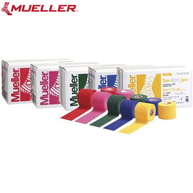 ミューラー Mueller ティアライトテープ レッド 幅50mm 24個入り 130681 テーピング 伸縮テープ 汗に強い固定力 スポーツケア用品｜ＩＭＯＴＯ　ＳＰＯＲＴＳ
