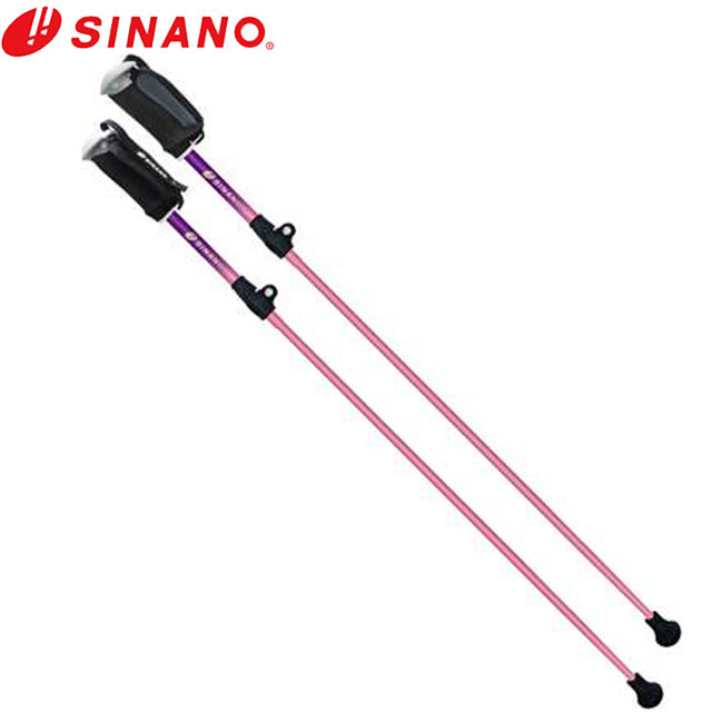 シナノ SINANO ポール ウォーキングポール レビータ ポータブル+ ショート ピンク 身長約143-167cm コンパクト 用品 用具 アイテム グッズ ノルディックウォーク ウェルネス 657032