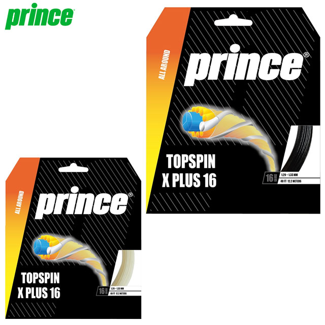プリンス テニス ラケット アクセサリー 硬式ガット TOPSPIN X PLUS16 (5個セット) prince 7JJ045 インパクト時の衝撃吸収と弾き感を向上 ナチュラル ブラック 日本製 ラケットスポーツ メンテナンス用品 7,920円