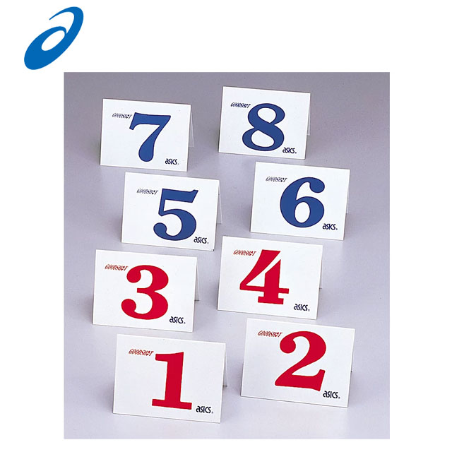 アシックス グラウンドゴルフ スタート表示板セット No.1～No.8 GGG099 asics