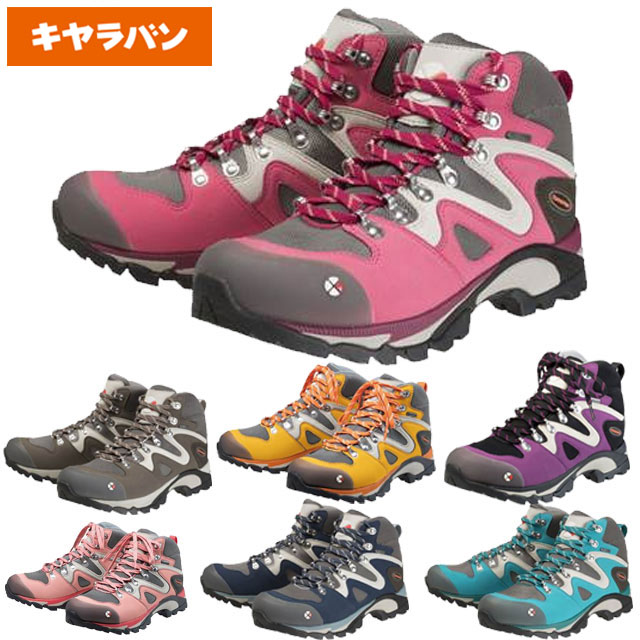 Caravan - ほぼ新品　caravanトレッキングシューズ　24.5　ネイビー Caravan トレッキングシューズ 登山靴 ネイビー 24㎝ EE