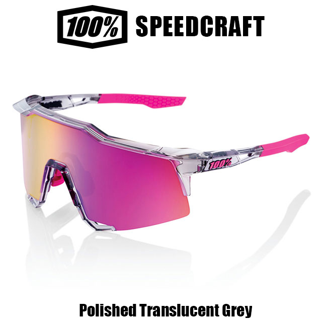 ☆【期間限定P10倍!!】100% ワンハンドレット スピードクラフト サングラス 野球 スポーツ 自転車 ランニング ロード ハードケース付き エススリー メジャー 60007-00017 SPEEDCRAFT 送料無料
