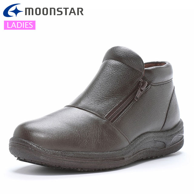 ムーンスター スニーカー レディース スポルス SP2761NSR チョコ MOONSTAR 42300999 コンフォートシューズ 履くほどに足に柔らかくフィット 雪寒地向け 4E ワイド設計 脱ぎ履きしやすいダブルファスナータイプ カジュアルシューズ｜ＩＭＯＴＯ　ＳＰＯＲＴＳ 15,303円