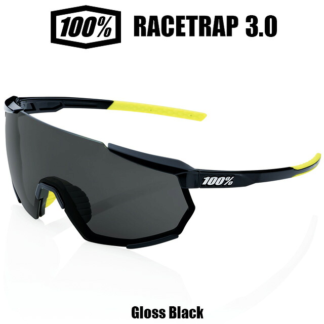 ☆【期間限定P10倍!!】100% ワンハンドレット レーストラップ Racetrap 3.0 サングラス 野球 ゴルフ スポーツ 自転車 ランニング ロード ハードケース付き MLB メジャー 60004-00002 送料無料 超軽量