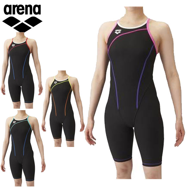 アリーナ arena スイムウェア 水着 競泳用水着 トレーニングワンピーススパッツ オープンバック ハーフレッグ レディース 女性 水泳 スイミング プール SAR4101W 5,682円