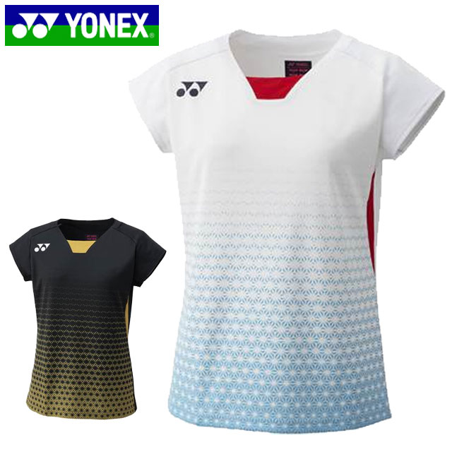YONEX バドミントンウェア ゲームシャツ　20813ネイビー/グラデーション ウィメンズゲームシャツ（スリム）. 20813|20813】ヨネックス