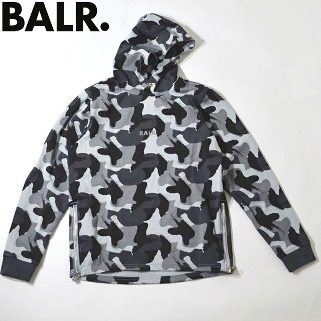 ☆ボーラー BALR. パーカー メンズ 長袖 プルパーカー トップス ウエア アパレル 服 ファッション ストリート ラグジュアリー リラックス フィット おしゃれ Qシリーズカモストレートクラシックフーディー B1261.1104 ブラック カモ BLACK CAMOUFLAGE 送料無料 17,494円
