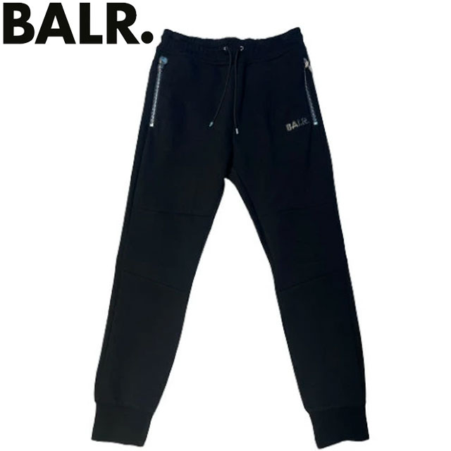 ☆ボーラー 日本限定 BALR. スウェットパンツ スリム ブラック Q-SERIES SLIM CLASSIC BL SWEATPANTS ファッション アパレル カジュアルウエア B1411 1103 テーパードシルエット
