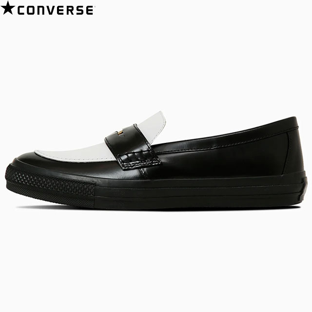 コンバース CONVERSE ローファー メンズ レディース ユニセックス ALL STAR COINLOAFER ブラック/ホワイト マリンをテーマ ディテールアレンジモデル コインローファーをモチーフ 光沢感 シューズ 靴 31315090