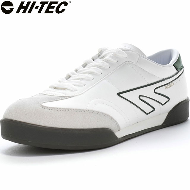 ☆ ハイテック HI-TEC スカッシュシューズ メンズ レディース ユニセックス HT TR006 PRO SQUASH 84 ホワイト/グリーン/ガム インドアコートシューズ グリップ 耐久性 Trainersコレクション シティユーザーに向けてカジュアルな佇まいにアレンジ 靴 スニーカー 53240511
