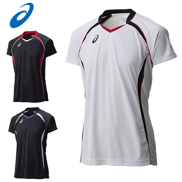 アシックスバレボールゲームシャツM シャツ アシックス バレーボールウェア ゲームウェア 半袖シャツ