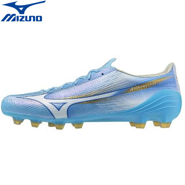 ☆ミズノ サッカースパイク シューズ メンズ ミズノアルファ III エリート P1GA266225 MIZUNO ALPHA ELITE III ブルー 天然芝/土/人工芝用
