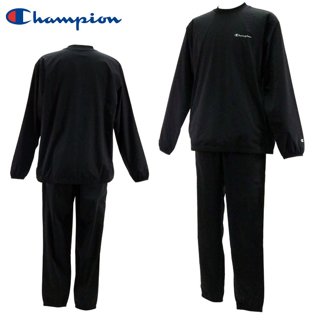 チャンピオン スポーツウエア メンズ レディース サウナスーツ 上下セット Champion C8CSW20 トレーニングウエア ストレッチ 防風 撥水素材 SAUNA SUIT 男女兼用 ランニング ジョギング ウォーキング 筋トレ 汗 ジム フィットネス｜ＩＭＯＴＯ　ＳＰＯＲＴＳ