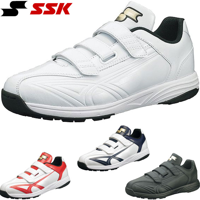 エスエスケイ SSK トレーニングシューズ 靴 スターランナー TR ホワイト ネイビー レッド ブルー メンズ ユニセックス ジュニア 交互締めベルト 新アウトソールを搭載 用品 用具 アイテム 野球 ベースボール SSF5200｜ＩＭＯＴＯ　ＳＰＯＲＴＳ