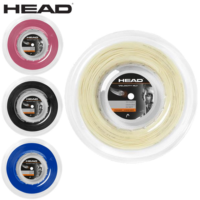 ヘッド HEAD 硬式テニスストリングス ベロシティ マルチ リール ナチュラル ピンク ブラック ブルー Velocity MLT 200m ナイロン マルチフィラメント パワーの申し子 低摩擦コーティング 高い耐久性 ストリング ガット 硬式 用品 用具 テニス 281414|IMOTO SPORTS