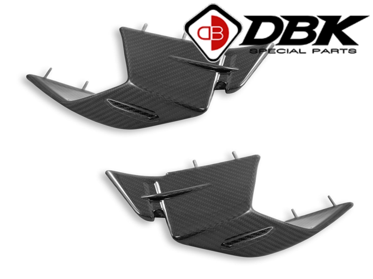 【正規輸入代理店】 DUCABIKE (DBK) - ドライカーボン ウィングレット (艶あり) S1000 RR '23-24 カーボン ビーエムダブリュー