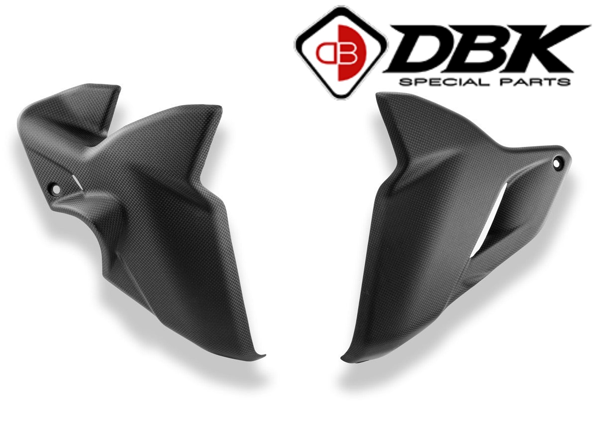 【国内在庫】 DUCABIKE (DBK) - ドライカーボン オイルクーラーサイドカバー(艶なし) DIAVEL V4 '23-26 / RS '26 カーボン ドゥカティ ディアベルV4 ディアベルV4RS