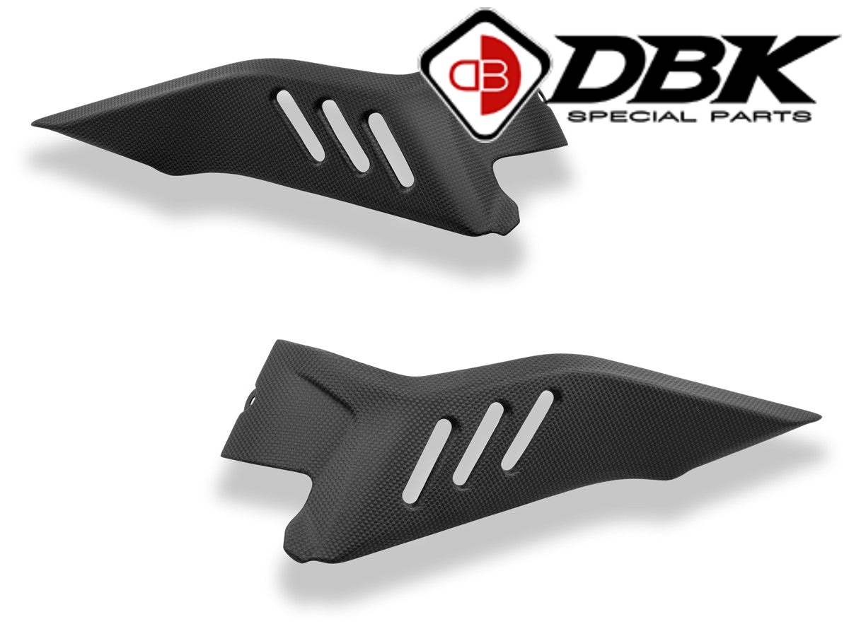【国内在庫】 DUCABIKE (DBK) - ドライカーボン タンクサイドカバー (艶なし) DIAVEL V4 カーボン ドゥカティ ディアベルV4