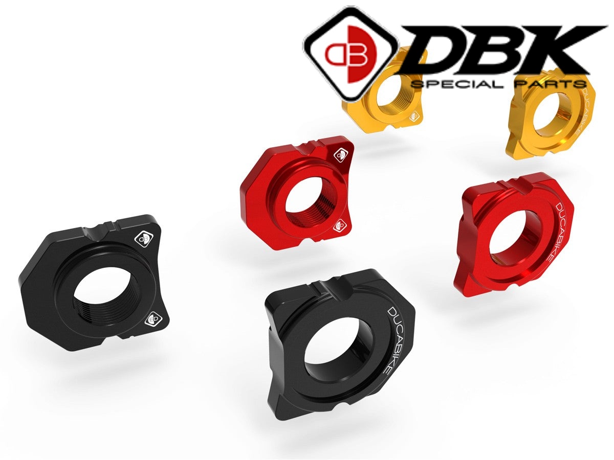 【正規輸入代理店】 DUCABIKE (DBK) - チェーンアジャスター DESERTX / PANIGALE 899 / 959 / MULTISTRADA V4 / S / 950 / ENDURO 1200 / 1260 / V2 チェーンアジャスター ドゥカティ デザートX デザートXラリー｜iMotorcycle Japan 店