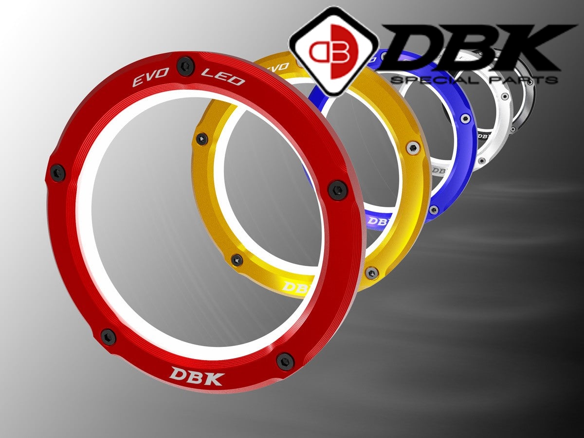 【国内在庫】 DUCABIKE (DBK) 製 クリアクラッチカバー専用 EVO LEDアウターリング 交換キット PANIGALE V4 / STREETFIGHTER V4 / MULTISTRADA V4 / S1000 R / S1000 RR 他 クラッチ/エンジン ドゥカティ