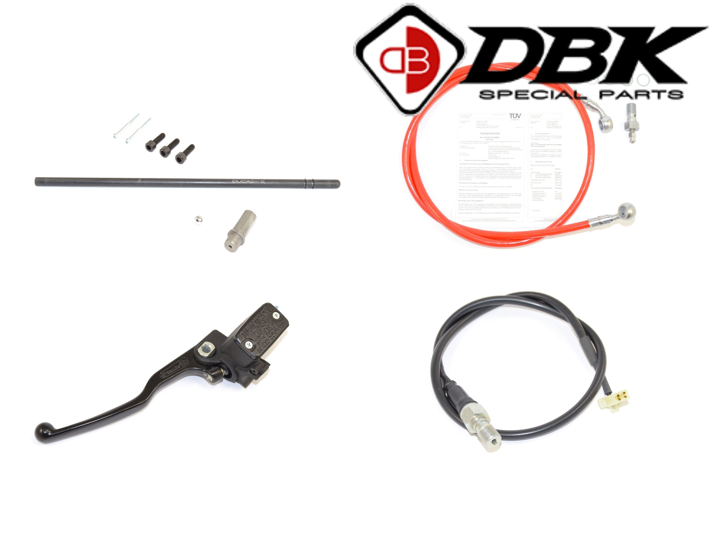 【正規輸入代理店】 DUCABIKE (DBK) - 油圧式 クラッチホース 変換キット MONSTER 821 '15-16 クラッチ/エンジン ドゥカティ モンスター821