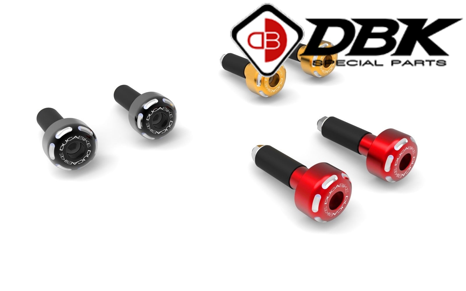 【国内在庫】 DUCABIKE (DBK) - 汎用 ハンドルバーエンド 13 - 18 mm ハンドル