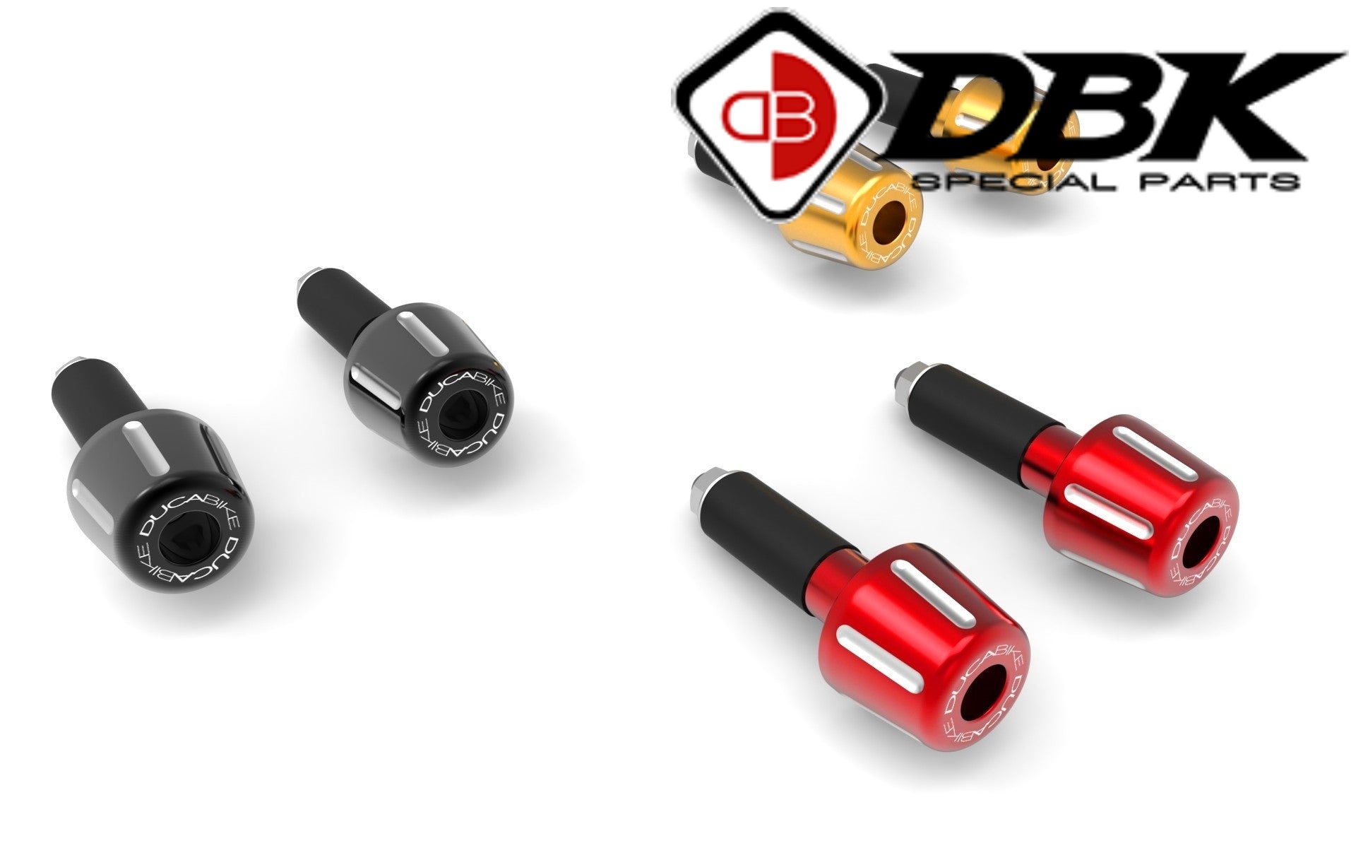 【国内在庫】 DUCABIKE (DBK) - 汎用 ハンドルバーエンド 13 - 18 mm ハンドル