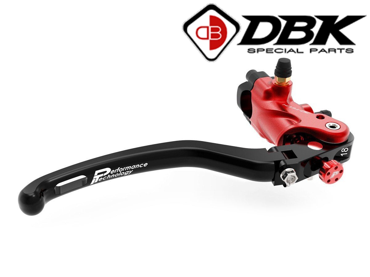 【正規輸入代理店】 DUCABIKE (DBK) - ブレーキラジアルマスターシリンダー 3D-TECH &rdquo;レッド&rdquo; レバー｜iMotorcycle Japan 店