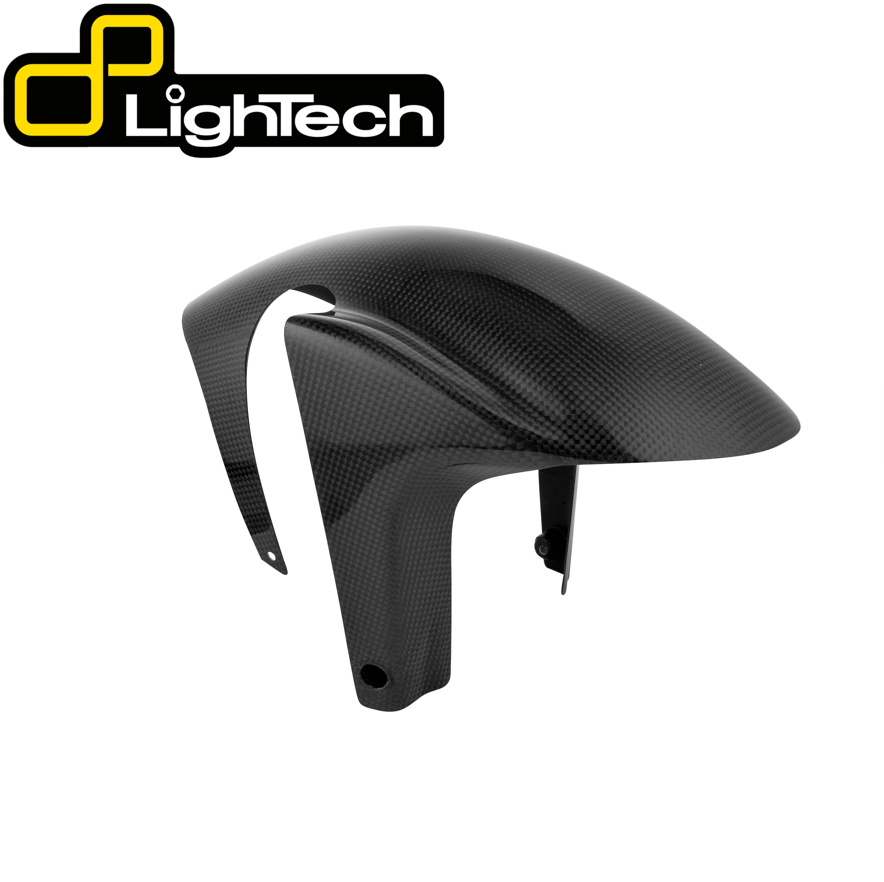 【国内在庫】 LighTech - ドライカーボン フロントマッドガード (艶あり) RSV4 '09-20 / TUONO V4 '11-20 カーボン アプリリア トゥオーノV4