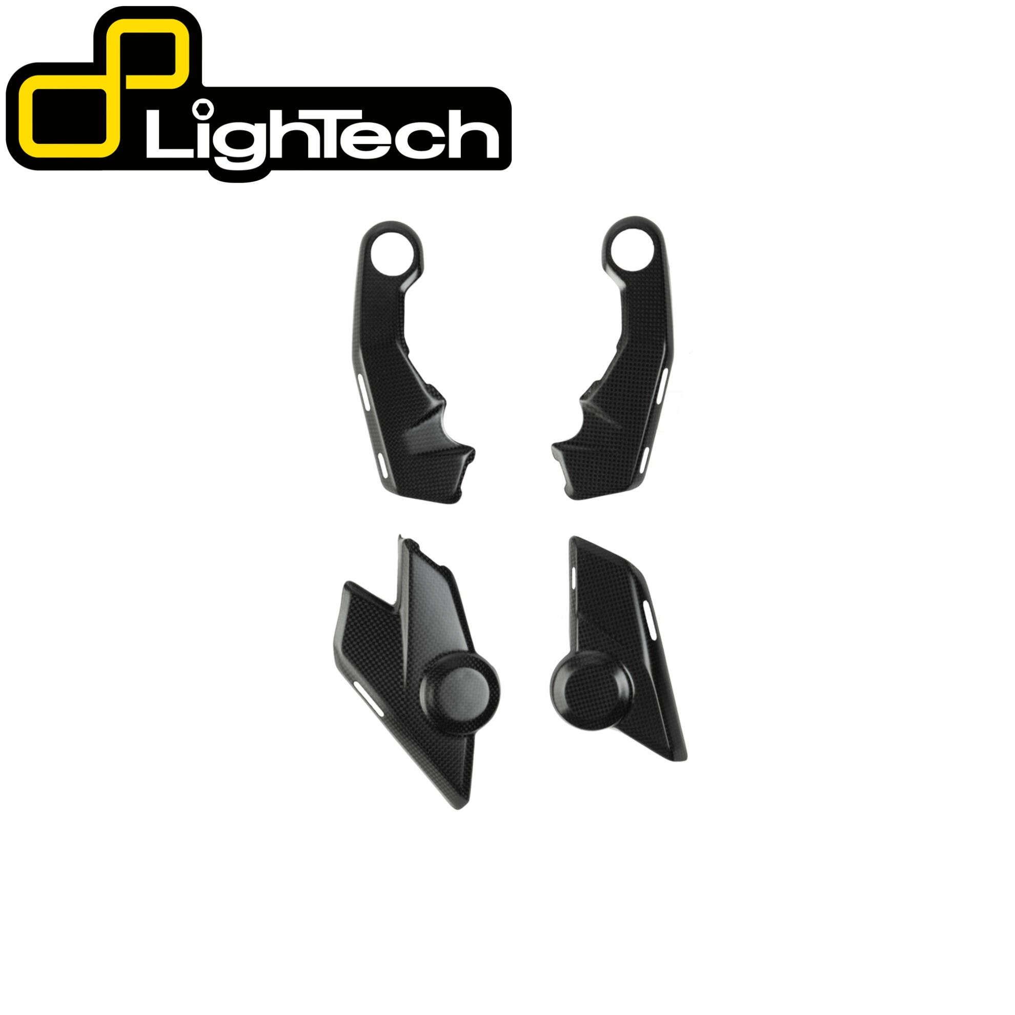 【正規輸入代理店】 LighTech - ドライカーボン フレームプロテクター (艶なし) MULTISTRADA V4 '21-24 カーボン ドゥカティ ムルティストラーダV4