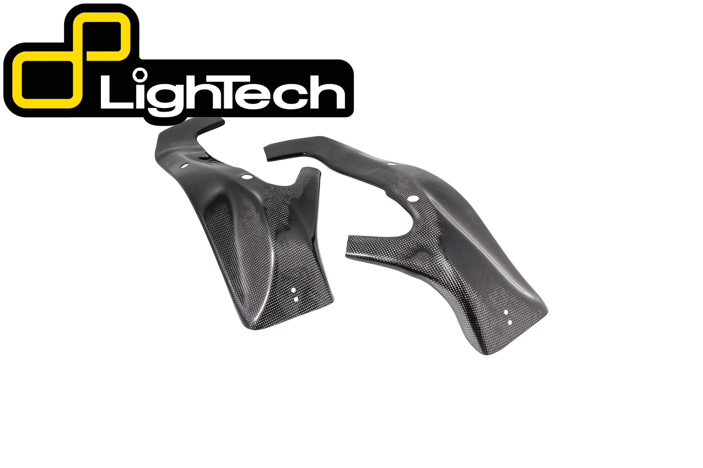 【国内在庫】 LighTech - ドライカーボン フレームプロテクター (艶あり) ZX-6R / 636 '09-22 カーボン カワサキ