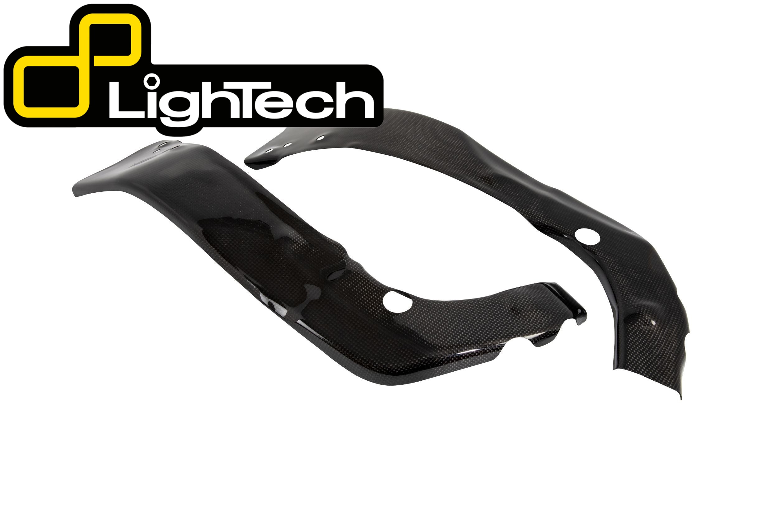 【国内在庫】 LighTech - ドライカーボン フレームプロテクター (艶あり) YZF-R6 '06-16 カーボン ヤマハ