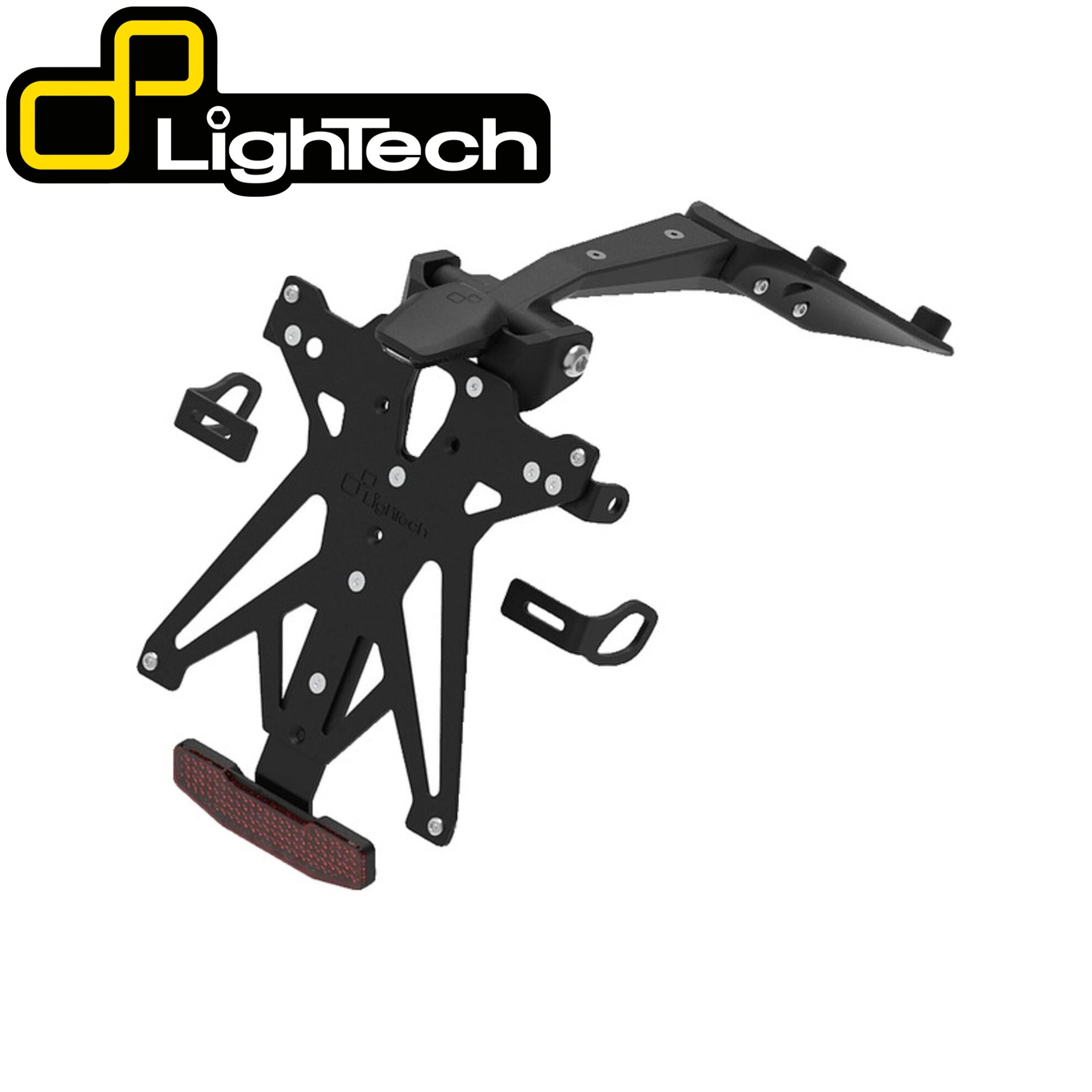 【国内在庫】 LighTech - アジャスタブル ナンバー プレート ホルダー PANIGALE V2 / V4 / STREETFIGHTER V2 / V4 フェンダーレスキット ドゥカティ パニガーレV4 パニガーレV4S パニガーレV2