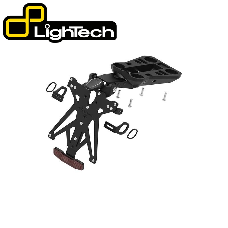 【正規輸入代理店】 LighTech - アジャスタブル ナンバー プレート ホルダー (レーダー対応) MULTISTRADA V2 / S '25 フェンダーレスキット ドゥカティ ムルティストラーダV2｜iMotorcycle Japan 店