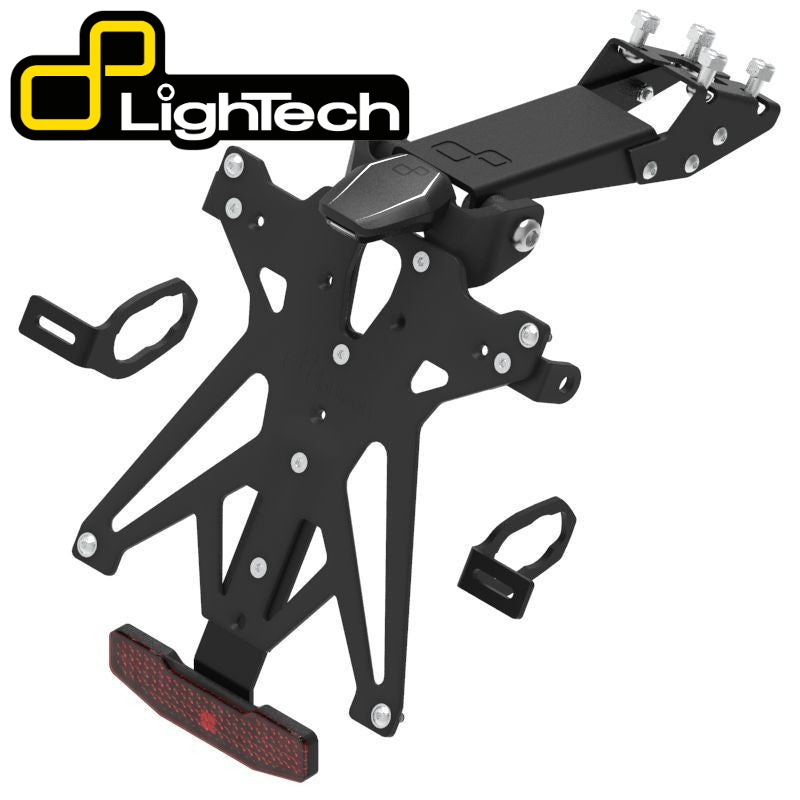 【国内在庫】 LighTech - アジャスタブル ナンバー プレート ホルダー NINJA 125 / Z125 '19-22 / ZX-25R '23-24 / ZX-4RR '24 他 フェンダーレスキット カワサキ ニンジャ125 ニンジャZX-25R SE
