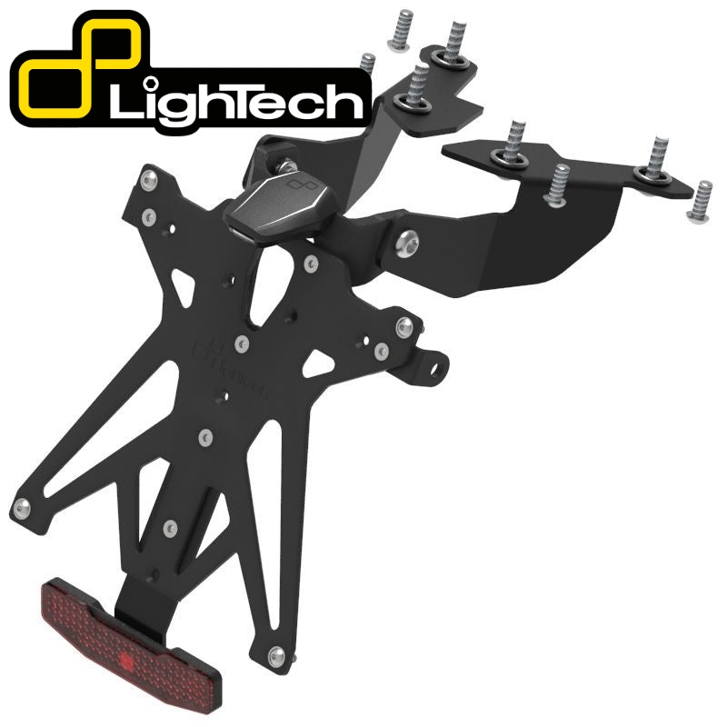【国内在庫】 LighTech - アジャスタブル ナンバー プレート ホルダー SV650 '16-22 / X '18-22 フェンダーレスキット ヤマハ