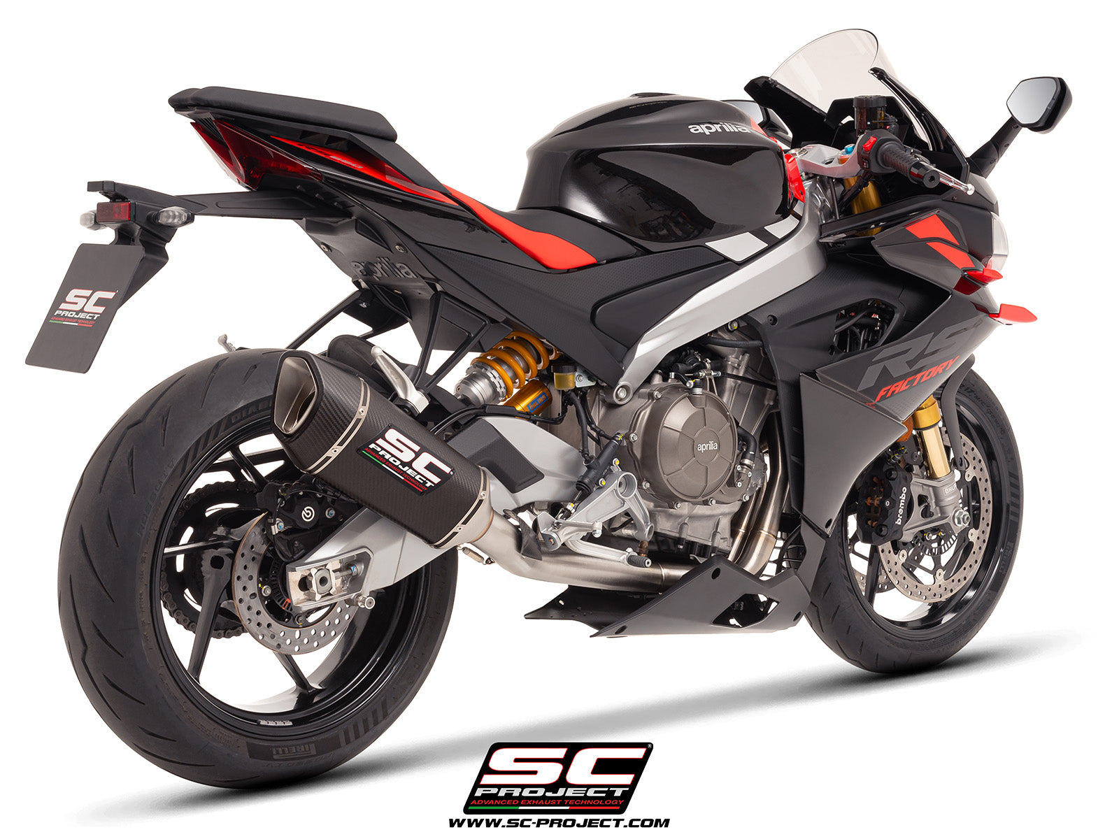 【正規輸入代理店】 SC-PROJECT - レーシング ステンレス フルエキゾーストシステム 2-1 & SC1-R サイレンサー (消音バッフル付属) RS 660 '25-26 SCプロジェクト アプリリア サイレンサー|iMotorcycle Japan 店